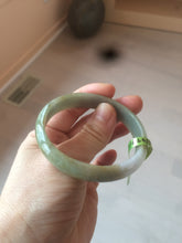 Load image into Gallery viewer, 52.5mm Certified Type A 100% Natural light purple/yellow/green oval Jadeite Jade bangle AJ16-8011
