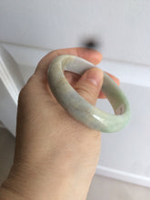 Load image into Gallery viewer, 50.5mm Certified Type A 100% Natural sunny green/purple oval Jadeite Jade bangle AT1-0683