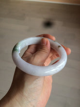 Load image into Gallery viewer, 59.7mm certified 100% Natural green/purple/white/brown jadeite Jade bangle J107-0542