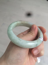 Load image into Gallery viewer, Sale! 53.9mm Type A 100% Natural light green/brown/red Jadeite Jade bangle Q91-8624
