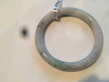 Load image into Gallery viewer, 53.8mm Certified type A 100% Natural green/purple round cut Jadeite Jade bangle U89-0527