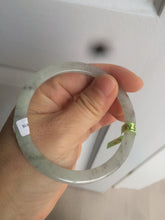 Load image into Gallery viewer, 57.8mm certified Type A 100% Natural icy light green/black super thin Jadeite bangle X70-8416