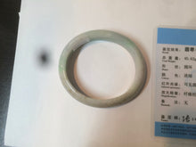 Load image into Gallery viewer, 50.5mm Certified Type A 100% Natural sunny green/purple oval Jadeite Jade bangle AT1-0683