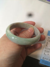 Load image into Gallery viewer, 50.5mm Certified Type A 100% Natural sunny green/purple oval Jadeite Jade bangle AT1-0683