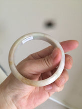 Load image into Gallery viewer, 56.5mm certified 100% natural Type A sunny green/brown/orange (Fu Lu Shou) jadeite jade bangle AC58-2477