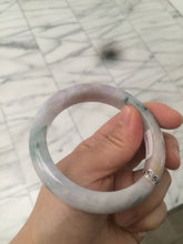 Load image into Gallery viewer, 55.5mm Certified 100% natural Type A green/purple/red (福禄寿)jadeite jade bangle U90-0518