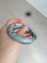 Load image into Gallery viewer, 55.3mm certified Type A 100% Natural dark green/purple Jadeite Jade bangle AC57-5788