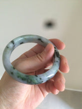Load image into Gallery viewer, 55.3mm certified Type A 100% Natural dark green/purple Jadeite Jade bangle AC57-5788