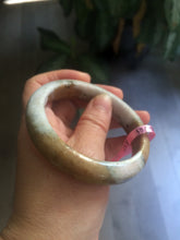 Load image into Gallery viewer, 58mm Certified 100% natural Type A yellow/brown/purple jadeite jade bangle A44-3379