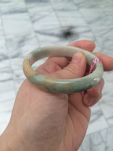Load image into Gallery viewer, 52.6mm 100% natural Type A green/yellow/white jadeite jade bangle Z16