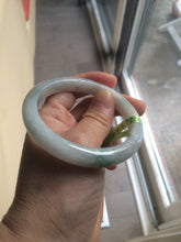 Load image into Gallery viewer, 56.4mm Type A 100% Natural light green Jadeite Jade bangle Q32