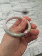Load image into Gallery viewer, 53.6mm 100% natural Type A green/brown/white/light pink jadeite jade bangle Z18