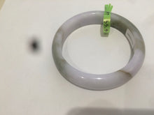 Load image into Gallery viewer, 55mm Certified 100% natural Type A green/purplejadeite jade bangle R77-2597