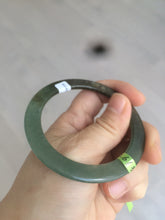 Load image into Gallery viewer, 52mm Certified Type A 100% Natural blue/dark green/black super thin Jadeite Jade bangle X62-7339