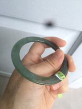 Load image into Gallery viewer, 52mm Certified Type A 100% Natural blue/dark green/black super thin Jadeite Jade bangle X62-7339