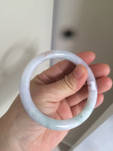 Load image into Gallery viewer, 57.8mm certified 100% natural light green/purple/orange (福禄寿) round cut jadeite jade bangle M74-3054