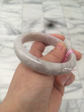 Load image into Gallery viewer, 56.9mm 100% natural Type A light purple/gray/white jadeite jade bangle Z20