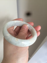 Load image into Gallery viewer, 59mm certified 100% natural light green/yellow  jadeite jade bangle M77-0706