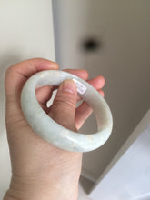 Load image into Gallery viewer, 59mm certified 100% natural light green/yellow  jadeite jade bangle M77-0706
