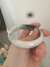 Load image into Gallery viewer, 56.7mm type A 100% Natural green/purple/pink/white (福禄寿)  Jadeite Jade bangle G52