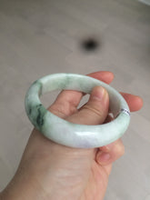 Load image into Gallery viewer, Sale! 57.4 mm Certified Type A 100% Natural green/purple/yellow(福禄寿) Jadeite Jade bangle Q92-2410