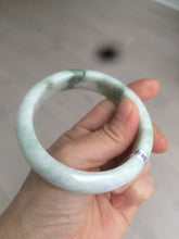 Load image into Gallery viewer, Sale! 57.4 mm Certified Type A 100% Natural green/purple/yellow(福禄寿) Jadeite Jade bangle Q92-2410