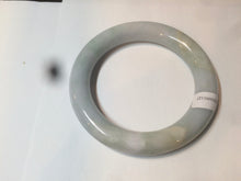 Load image into Gallery viewer, 55mm Certified type A 100% Natural green/purple chubby round cut Jadeite bangle AT8-1127