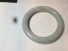 Load image into Gallery viewer, 55mm Certified type A 100% Natural green/purple chubby round cut Jadeite bangle AT8-1127