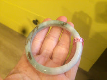 Load image into Gallery viewer, 53.6mm 100% natural Type A green/brown/white/light pink jadeite jade bangle Z18