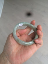Load image into Gallery viewer, 54.9mm certified type A 100% Natural light green/brown jadeite jade bangle C80-4215