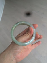 Load image into Gallery viewer, 54.9mm certified type A 100% Natural light green/brown jadeite jade bangle C80-4215