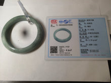 Load image into Gallery viewer, 56.2 mm certificated Type A 100% Natural green/orange Jadeite Jade bangle AC54-6339