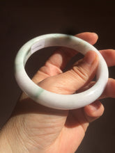 Load image into Gallery viewer, 59.8mm Certified 100% Natural Type A green white purple Jadeite Jade bangle AM21-9549