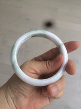 Load image into Gallery viewer, 59.8mm Certified 100% Natural Type A green white purple Jadeite Jade bangle AM21-9549