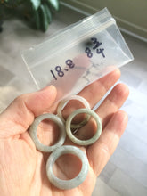 Load image into Gallery viewer, 100% natural type A green/white/yellow/dark green jadeite jade band ring Q150 (Add on item, not sale individually.)