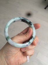 Load image into Gallery viewer, 58.8mm Certified Type A 100% Natural light green/purple jadeite jade bangle Q98-1403