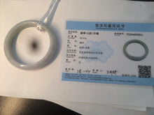 Load image into Gallery viewer, 56.5mm certified 100% natural Type A green purple jadeite jade bangle AM22-2821