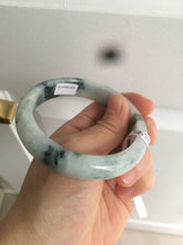 Load image into Gallery viewer, 58.8mm Certified Type A 100% Natural light green/purple jadeite jade bangle Q98-1403