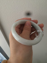 Load image into Gallery viewer, 56.7mm Certified Type A 100% Natural light green Jadeite Jade bangle N7-6528