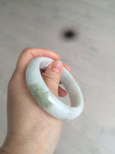 Load image into Gallery viewer, 55mm Certified type A 100% Natural green/white Jadeite bangle C77-7762