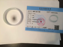Load image into Gallery viewer, 53.5mm Certified Type A 100% Natural green purple thin jadeite jade bangle AQ50-2834