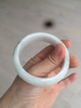 Load image into Gallery viewer, 55mm Certified type A 100% Natural green/white Jadeite bangle C77-7762