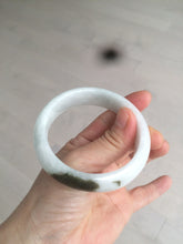 Load image into Gallery viewer, 55mm Certified type A 100% Natural green/white Jadeite bangle C77-7762
