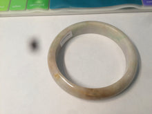 Load image into Gallery viewer, 56.5mm certified 100% natural Type A sunny green/brown/orange (Fu Lu Shou) jadeite jade bangle AC58-2477
