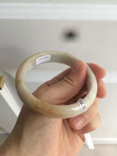 Load image into Gallery viewer, 56.5mm certified 100% natural Type A sunny green/brown/orange (Fu Lu Shou) jadeite jade bangle AC58-2477