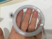 Load image into Gallery viewer, 57.8mm certified 100% natural light green/purple/orange (福禄寿) round cut jadeite jade bangle M74-3054