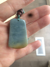 Load image into Gallery viewer, Type A 100% Natural light blue Jadeite Jade safe and sound pendant group RP-1