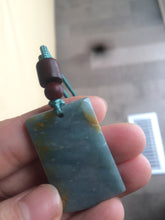 Load image into Gallery viewer, Type A 100% Natural light blue Jadeite Jade safe and sound pendant group RP-1