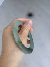 Load image into Gallery viewer, 54mm Type A 100% Natural dark green/gray Jadeite Jade bangle AS52