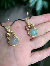 Load image into Gallery viewer, 100% natural green/white grade A jadeite jade necklace B73 add on item.